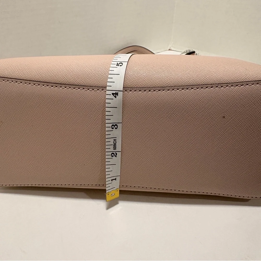 Michael Kors Mel Blush Pink Saffiano Leather Tote with Gold Hardware